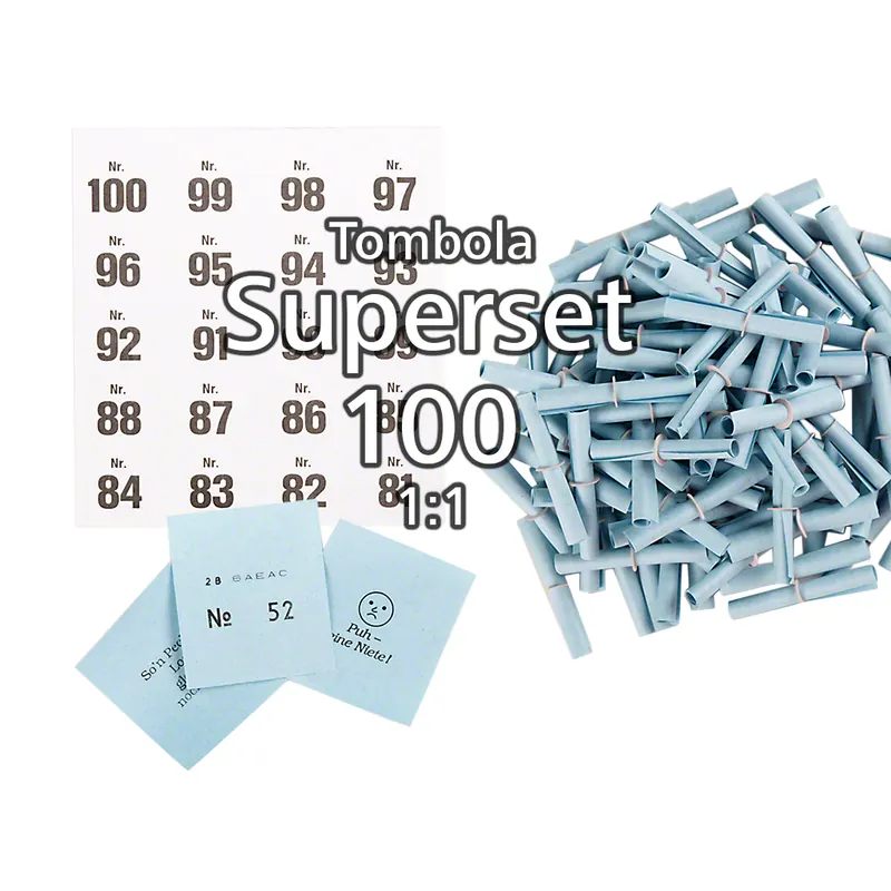 100-er Tombola Superset 1:1, blau