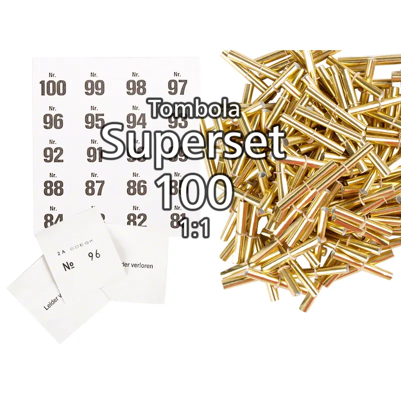 100-er Tombola Superset 1:1, gold-glänzend
