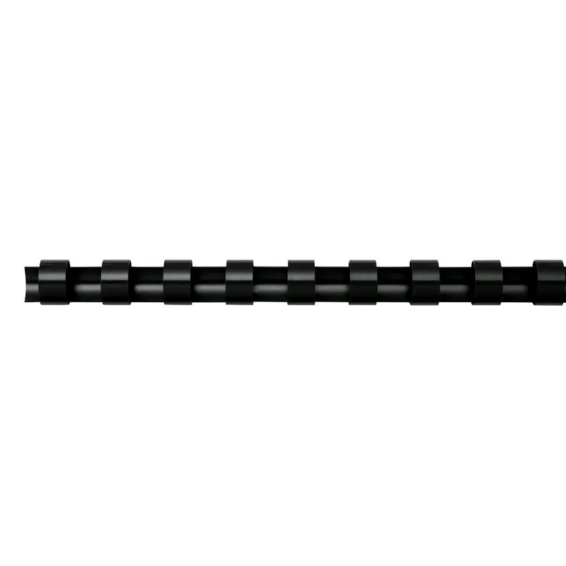 100 Fellowes Kunststoffbinderücken 16mm schwarz für 120 Blatt