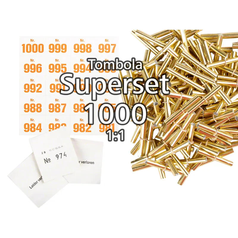1000-er Tombola Superset 1:1, gold-glänzend