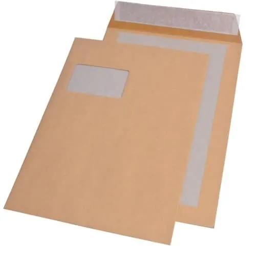 100x Versandtasche, C4, 110g/m², braun ELEPA 30022360 Papprückwand