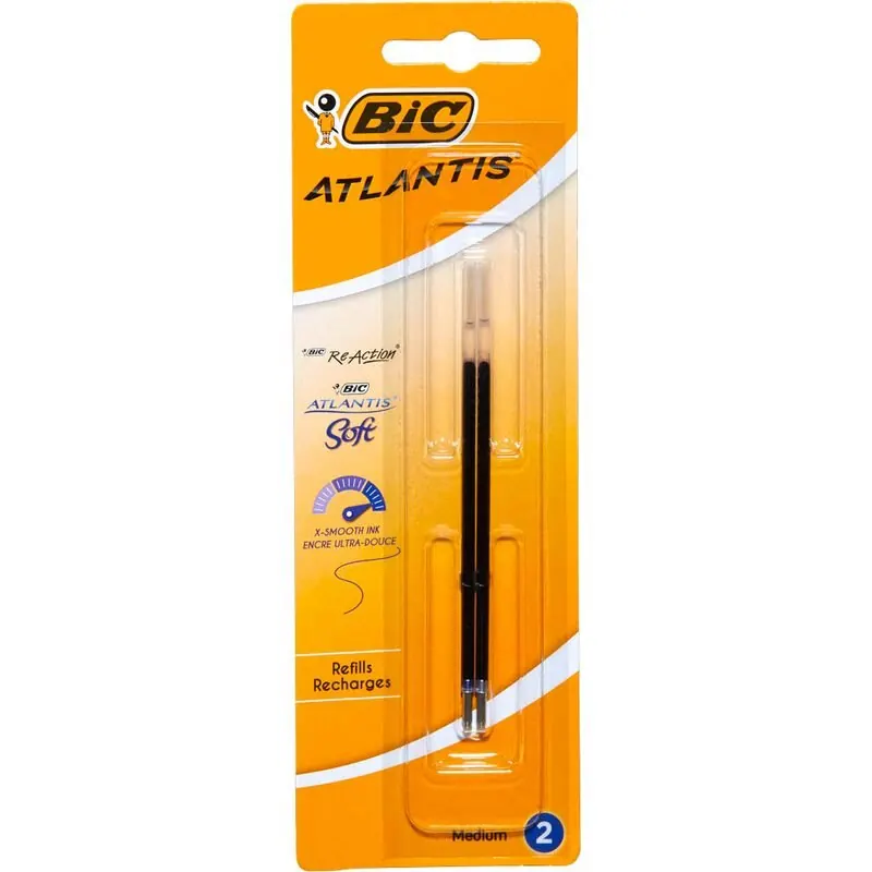 2 BIC X-Smooth Kugelschreiberminen M blau 8928235