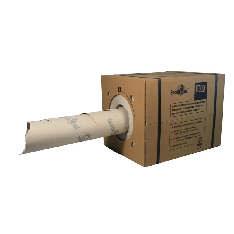 2 SpeedMan Boxen mit 450m Packpapier | Grammatur 70 gr/m² | Schrenzpapier Spender | in verschiedenen Mengen wählbar