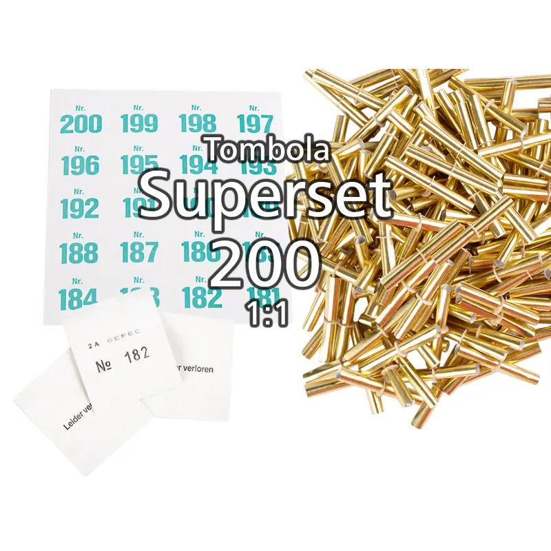 200-er Tombola Superset 1:1, gold-glänzend