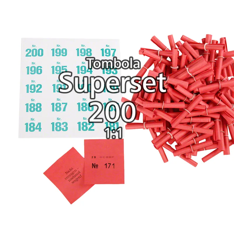200-er Tombola Superset 1:1, rot