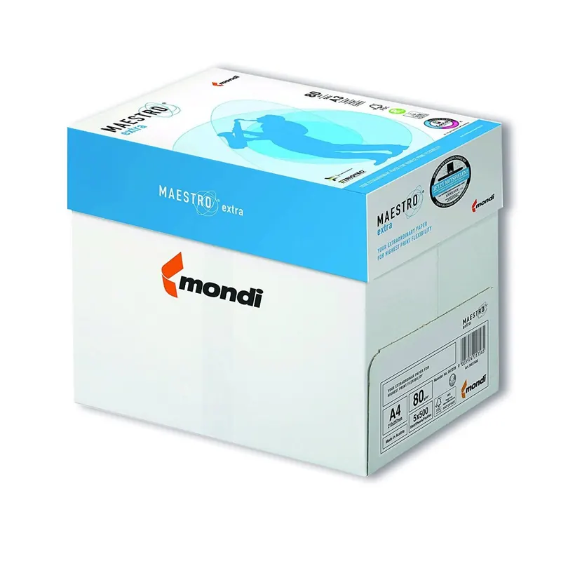 2500 Blatt Mondi Maestro EXTRA Kopierpapier 80g/m² DIN-A4 hochweiß TrioTec Technologie