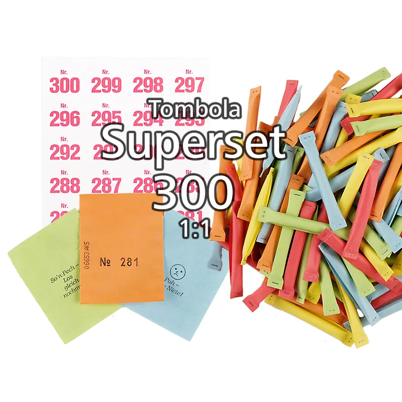 300-er Tombola Superset 1:1 Sicherheitslose