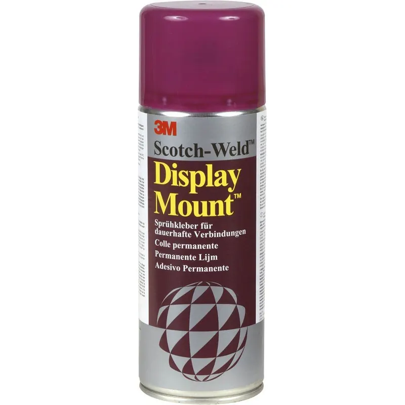 3M DisplayMount Sprühkleber, mit extra starker Haftkraft, sofort dauerhaft klebend, 400 ml, Lila