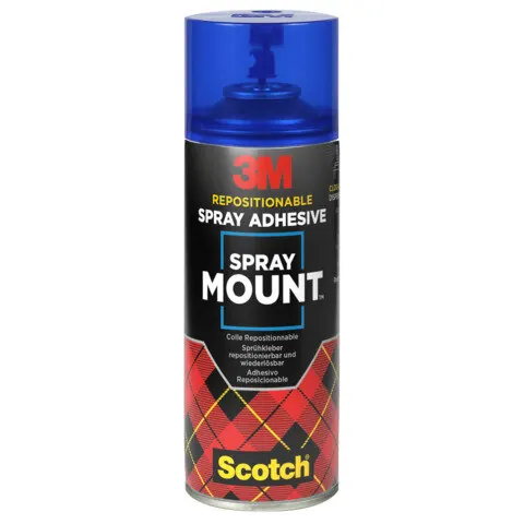 3M SprayMount Sprühklebstoff, permanent nach dem Trocknen, 1 Dose, 400 ml