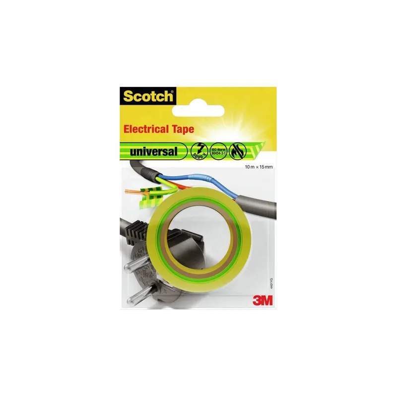 3M universal 4401YG Isolierband Scotch® Gelb, Grün (L x B) 10 m x 15 mm 1 St.