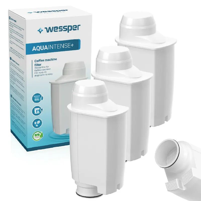 3x Wessper Wasserfilter passend für Kaffeemaschine PHILIPS SAECO BRITA INTENZA+