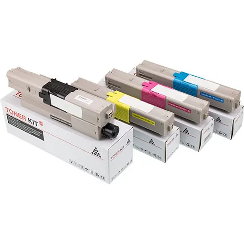 4 SAD Toner kompatibel zu OKI 44973536 / 44973535 / 44973534 / 44973533 je 1x Schwarz, Cyan, Magenta, Gelb