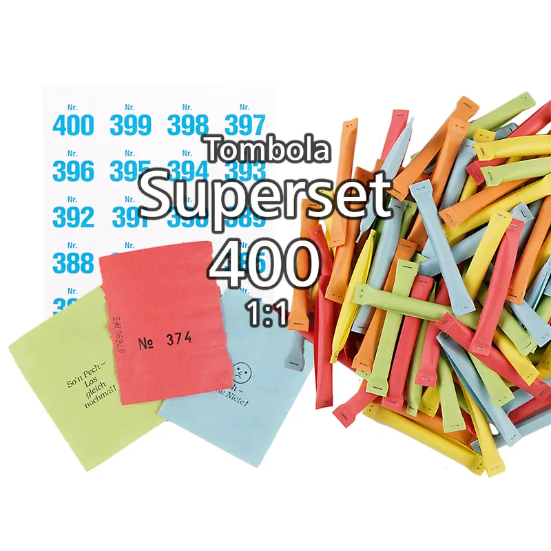 400-er Tombola Superset 1:1 Sicherheitslose