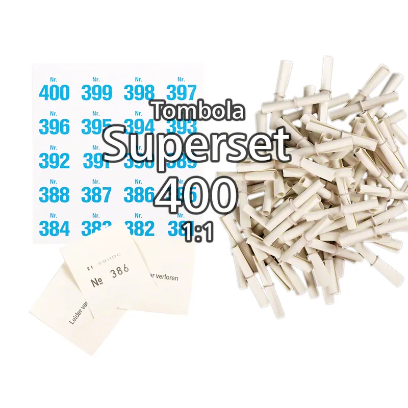 400-er Tombola Superset 1:1, weiss