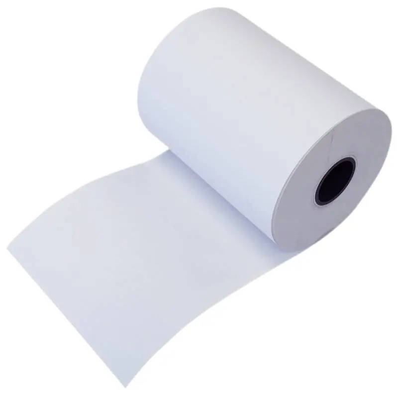 5 x Veit Additions- und Kassenrollen, 1-fach, mit rotem Endwarnstreifen, 57x66x12 mm, 40 m