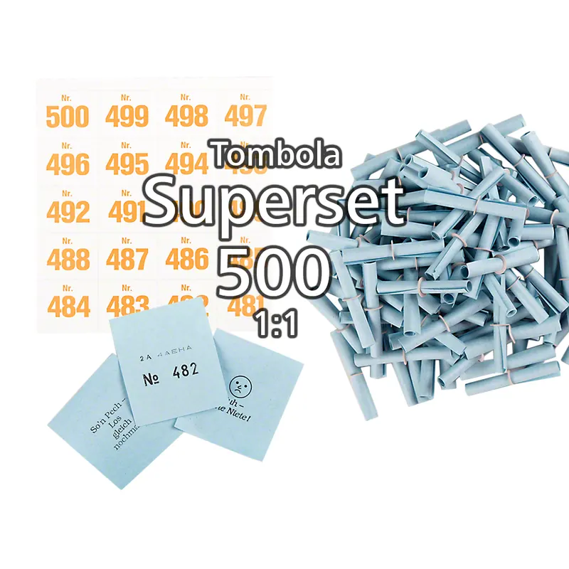 500-er Tombola Superset 1:1, blau