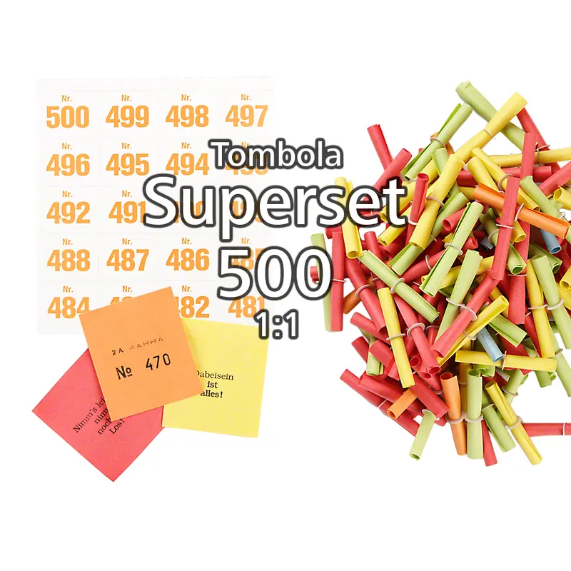 500-er Tombola Superset 1:1, bunt gemischt