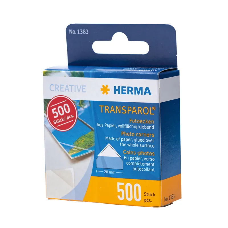 500 Fotoecken Herma im Spender selbstklebend
