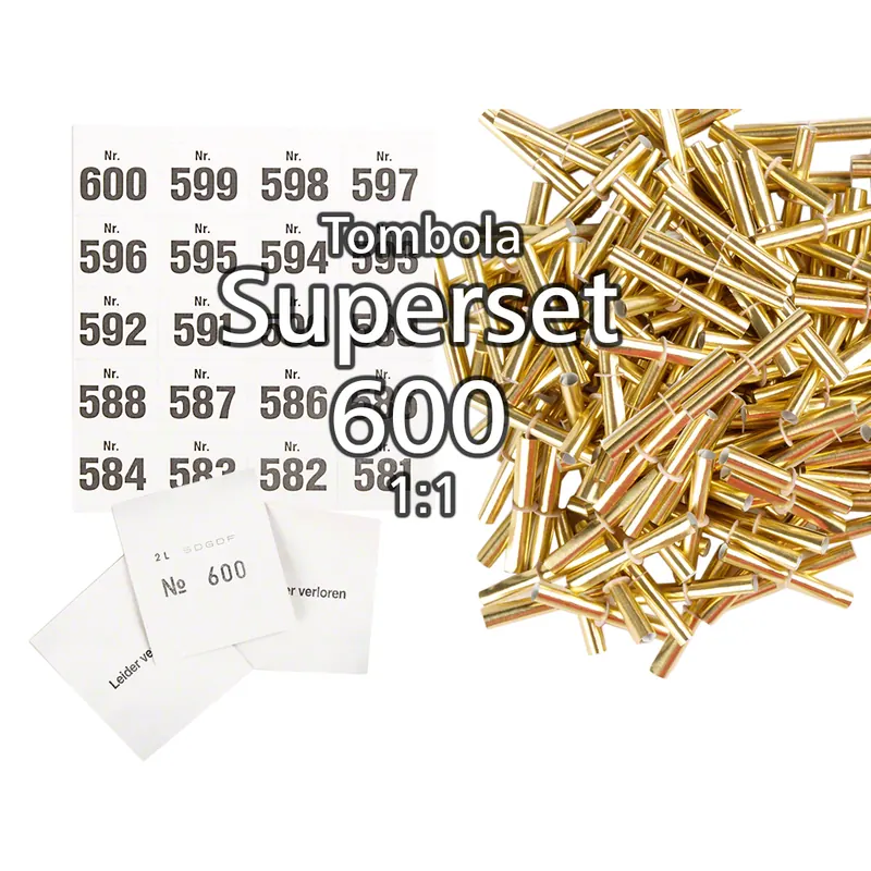 600-er Tombola Superset 1:1, gold-glänzend