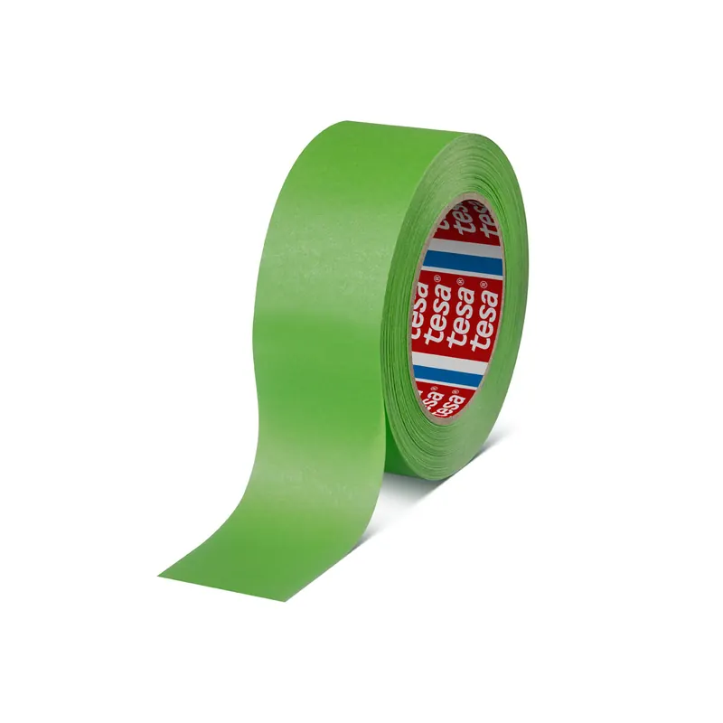 Abdeckband tesa 4338 - 50 mm x 50 m grün Kreppband für Industrie/Gewerbe-Anwendungen  Pckg/6
