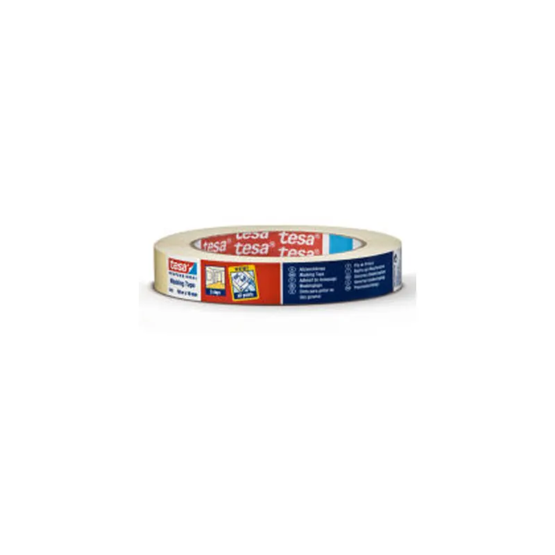 Abdeckband tesa tesakrepp 4323 - 30 mm x 50 m hellbeige Kreppband für Industrie/Gewerbe-Anwendungen Pckg/60