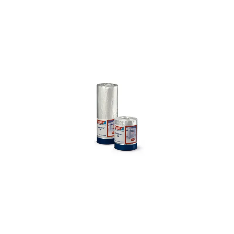 Abdeckfolie tesa Easy Cover UV 4369 - 2100 mm x 14 m transparent Gewebeband für Industrie/Gewerbe-Anwendungen Pckg/8