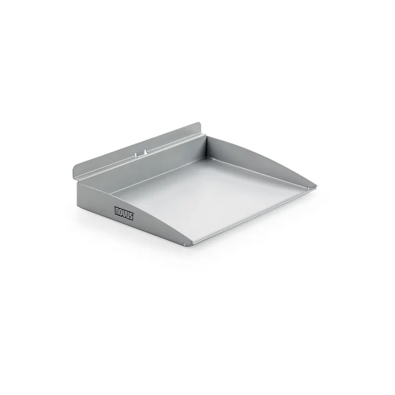 Ablageboard Novus-MPS Penda 725+0049+000 - 163 x 22 x 120 mm silber SlattWall-Element Metall