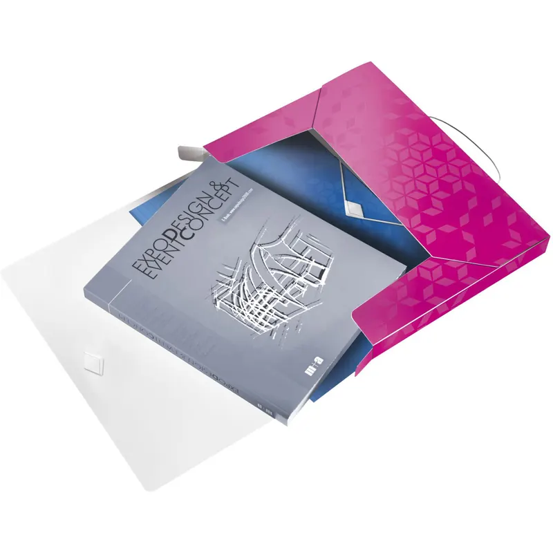 Ablagebox Leitz WOW 4629 - A4 330 x 250 mm pink 30 mm Rückenbreite bis 250 Blatt PP-Folie