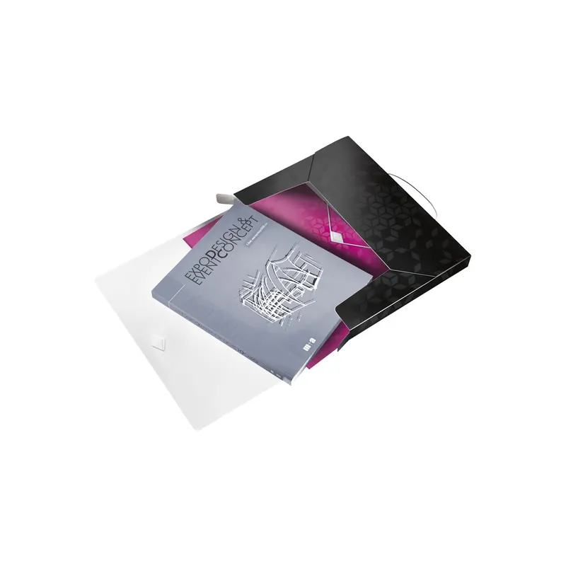 Ablagebox Leitz WOW 4629 - A4 330 x 250 mm schwarz 30 mm Rückenbreite bis 250 Blatt PP-Folie
