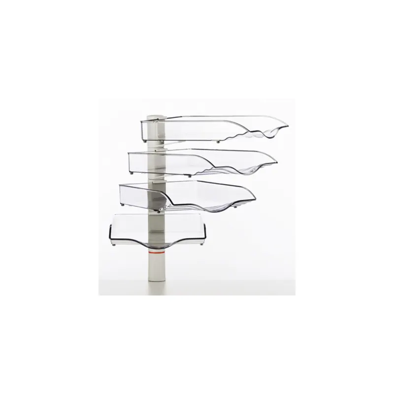 Ablageschale Novus-MPS CopySwinger IV 720+4002+000 - B4 4-Ablageschalen lichtgrau mit Universalzwinge 1 Kunststoff