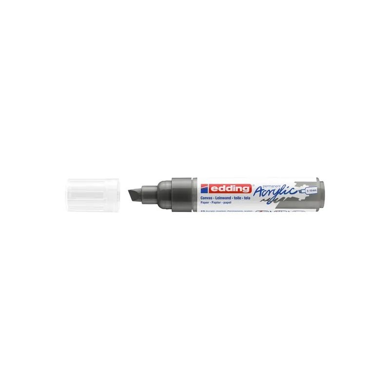 Acrylmarker edding 5000 - anthrazit 5-10 mm Keilspitze permanent