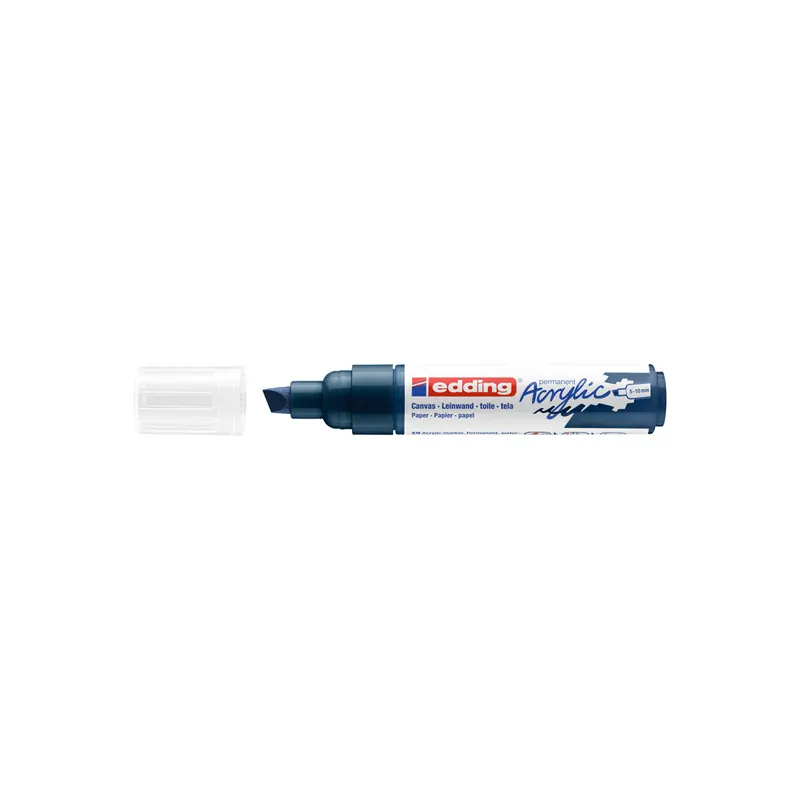 Acrylmarker edding 5000 - elegant nachtblau 5-10 mm Keilspitze permanent
