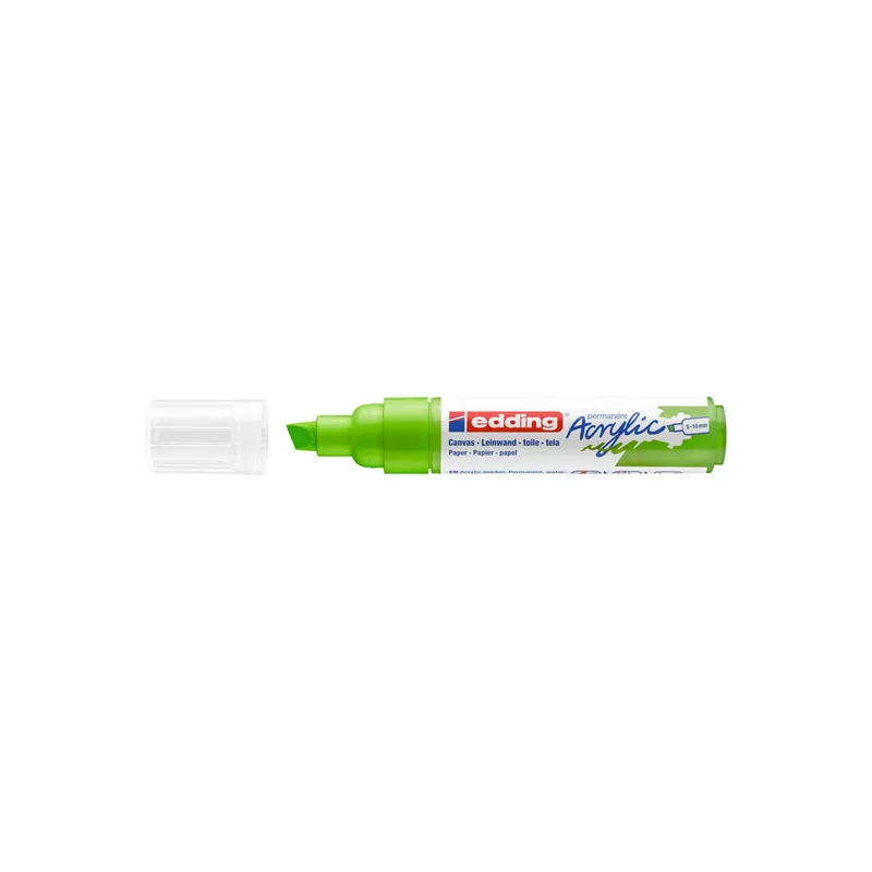 Acrylmarker edding 5000 - gelbgrün 5-10 mm Keilspitze permanent