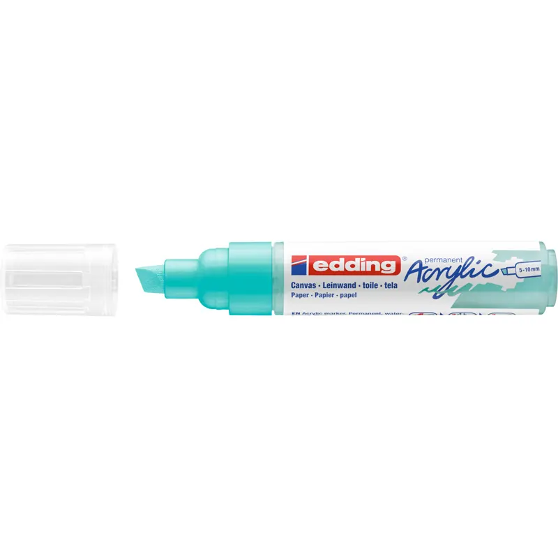 Acrylmarker edding 5000 - opulent türkis 5-10 mm Keilspitze permanent