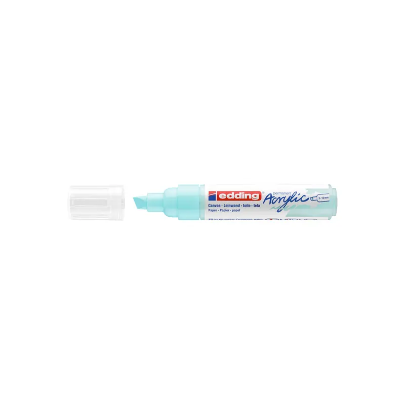 Acrylmarker edding 5000 - pastellblau 5-10 mm Keilspitze permanent