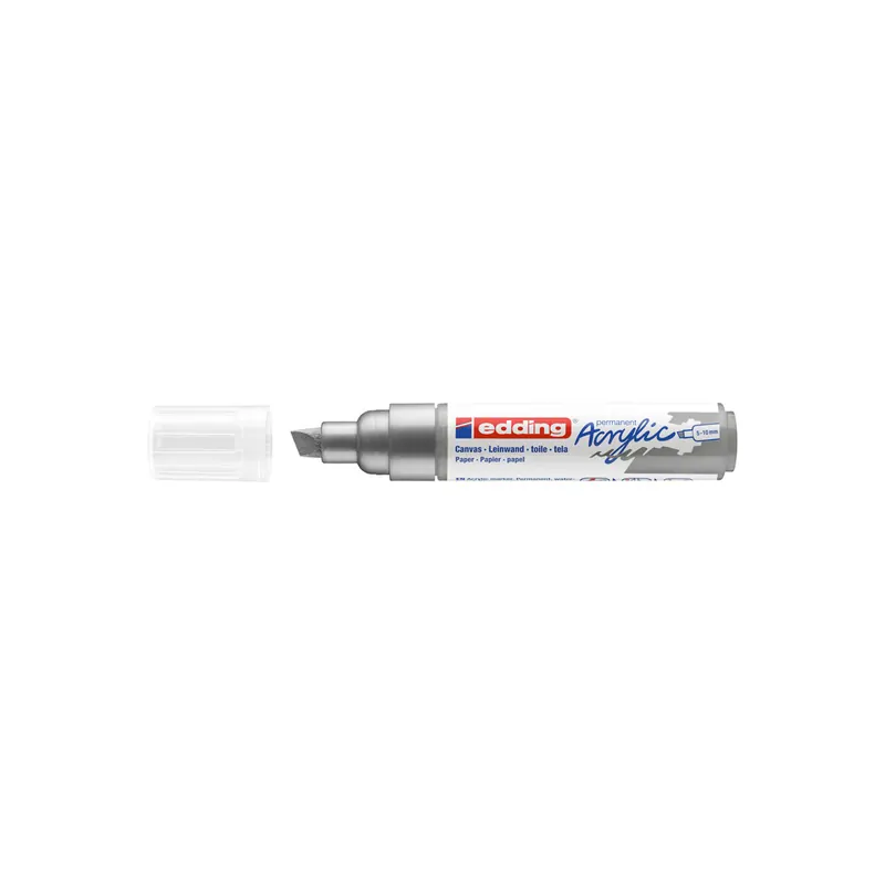 Acrylmarker edding 5000 - silber 5-10 mm Keilspitze permanent