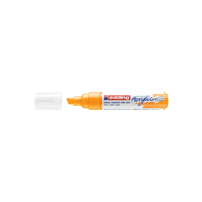 Acrylmarker edding 5000 - sonnengelb 5-10 mm Keilspitze permanent