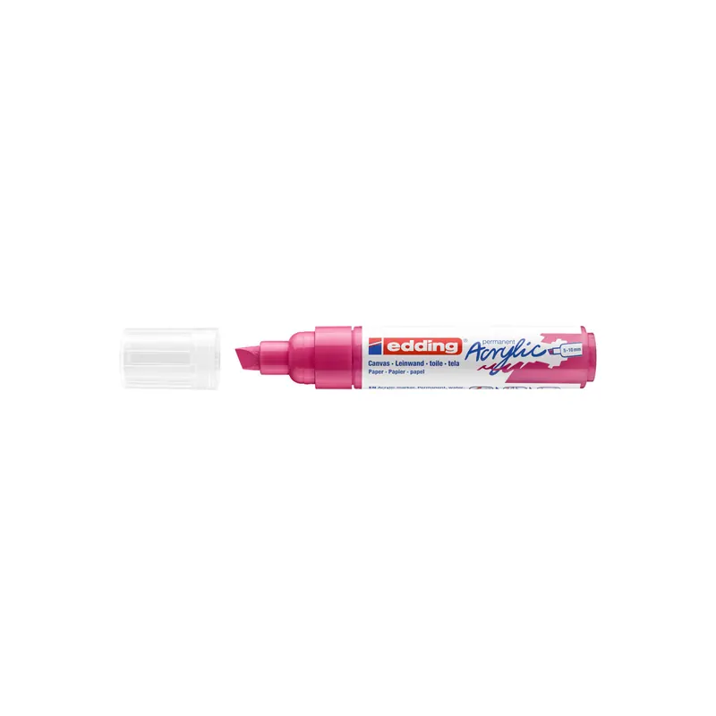 Acrylmarker edding 5000 - telemagenta 5-10 mm Keilspitze permanent