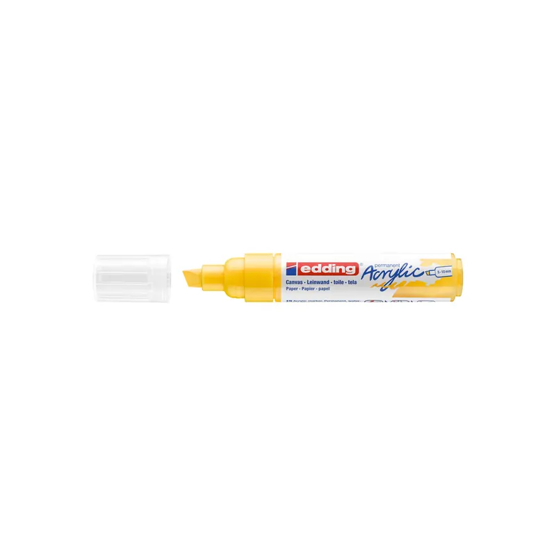 Acrylmarker edding 5000 - verkehrsgelb 5-10 mm Keilspitze permanent
