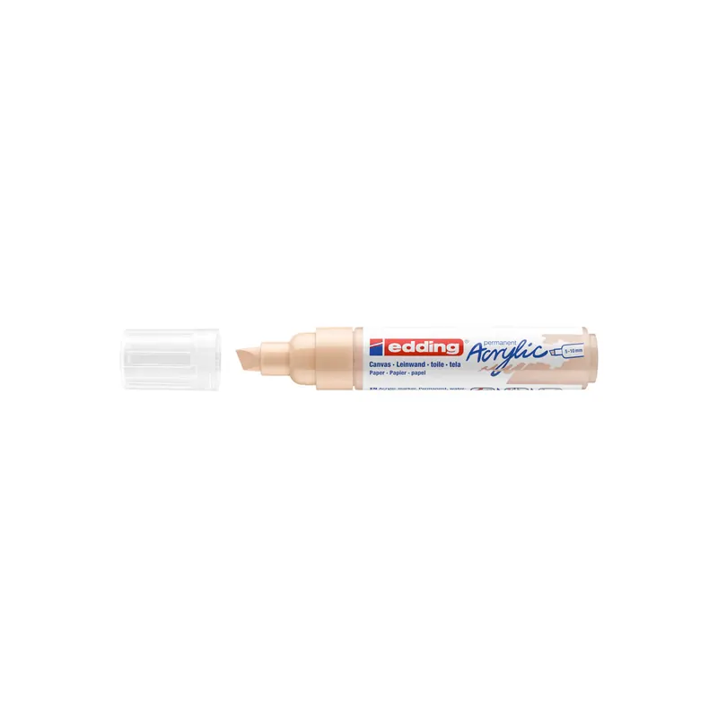 Acrylmarker edding 5000 - warmbeige 5-10 mm Keilspitze permanent