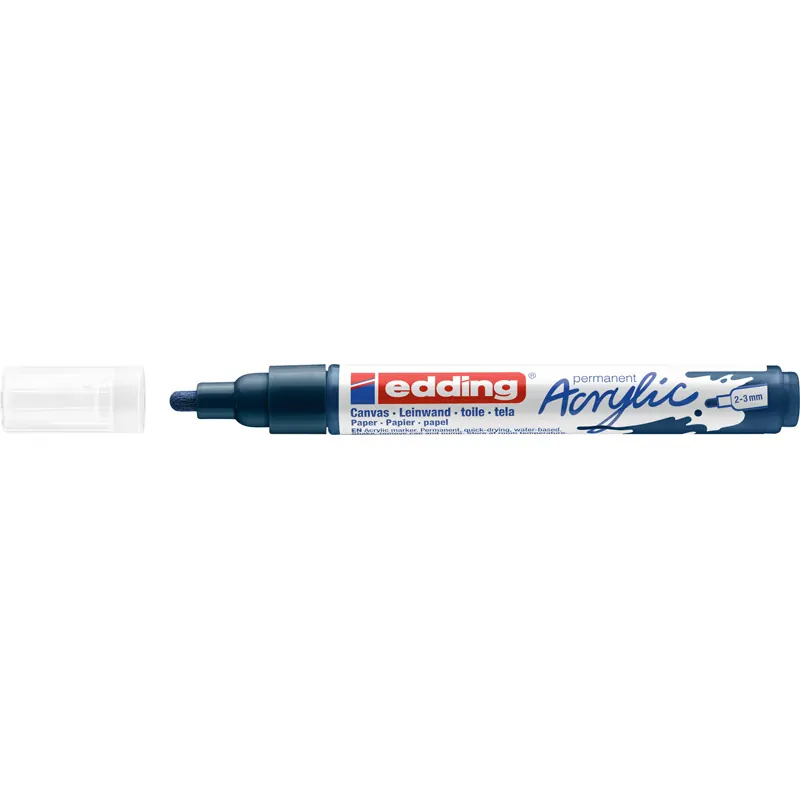 Acrylmarker edding 5100 - elegant nachtblau 2-3 mm Rundspitze permanent