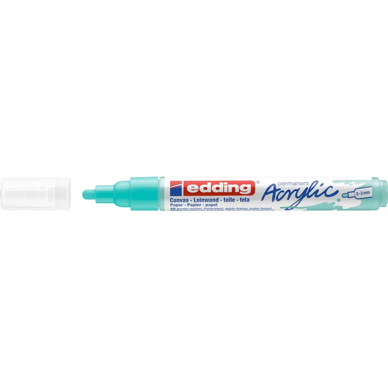Acrylmarker edding 5100 - opulent türkis 2-3 mm Rundspitze permanent