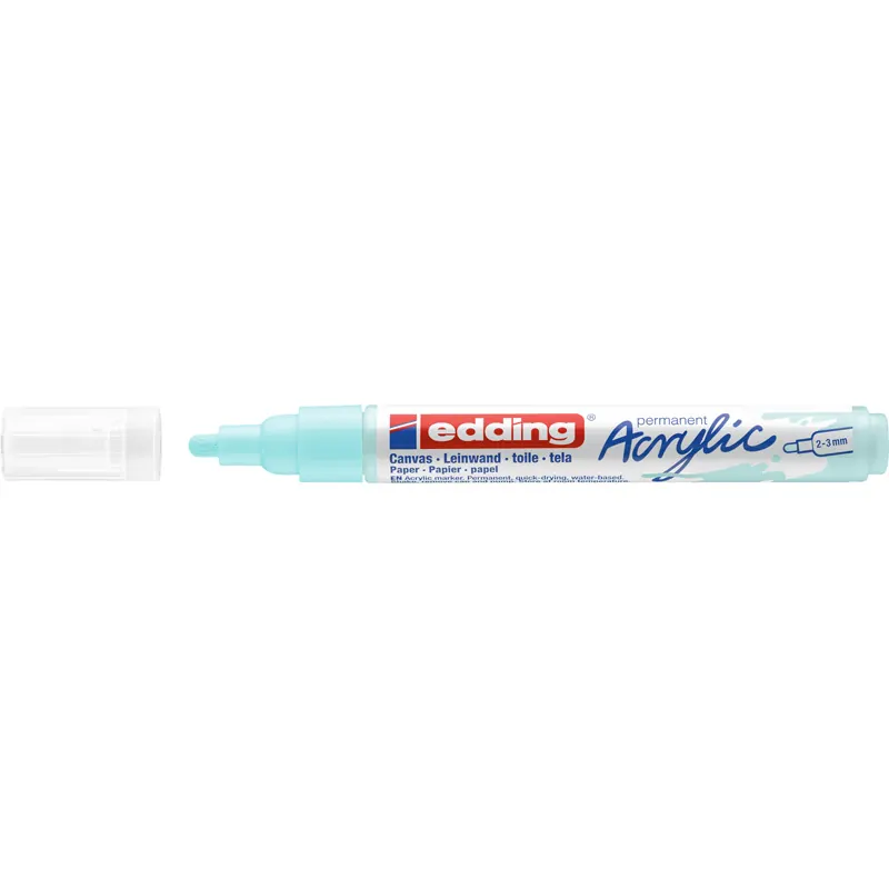 Acrylmarker edding 5100 - pastellblau 2-3 mm Rundspitze permanent