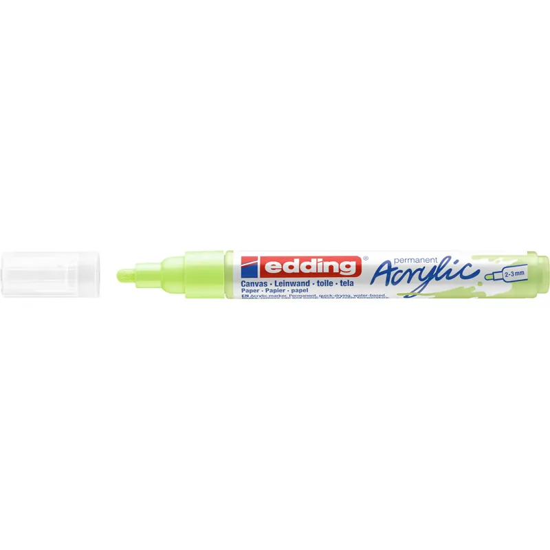 Acrylmarker edding 5100 - pastellgrün 2-3 mm Rundspitze permanent