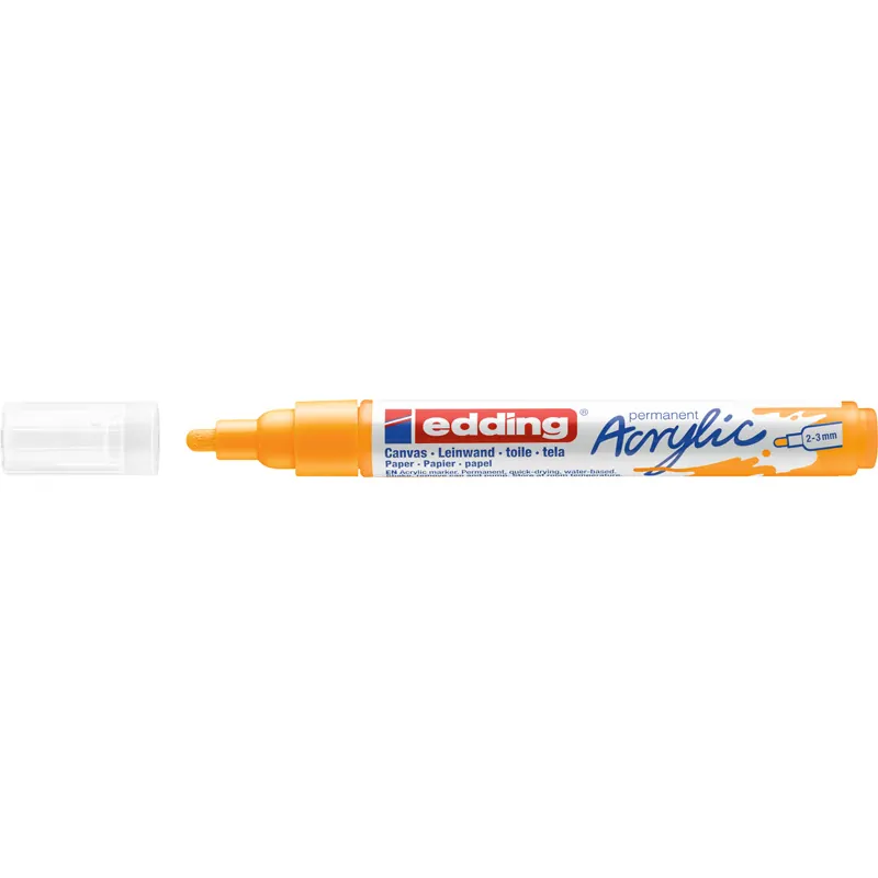 Acrylmarker edding 5100 - sonnengelb 2-3 mm Rundspitze permanent