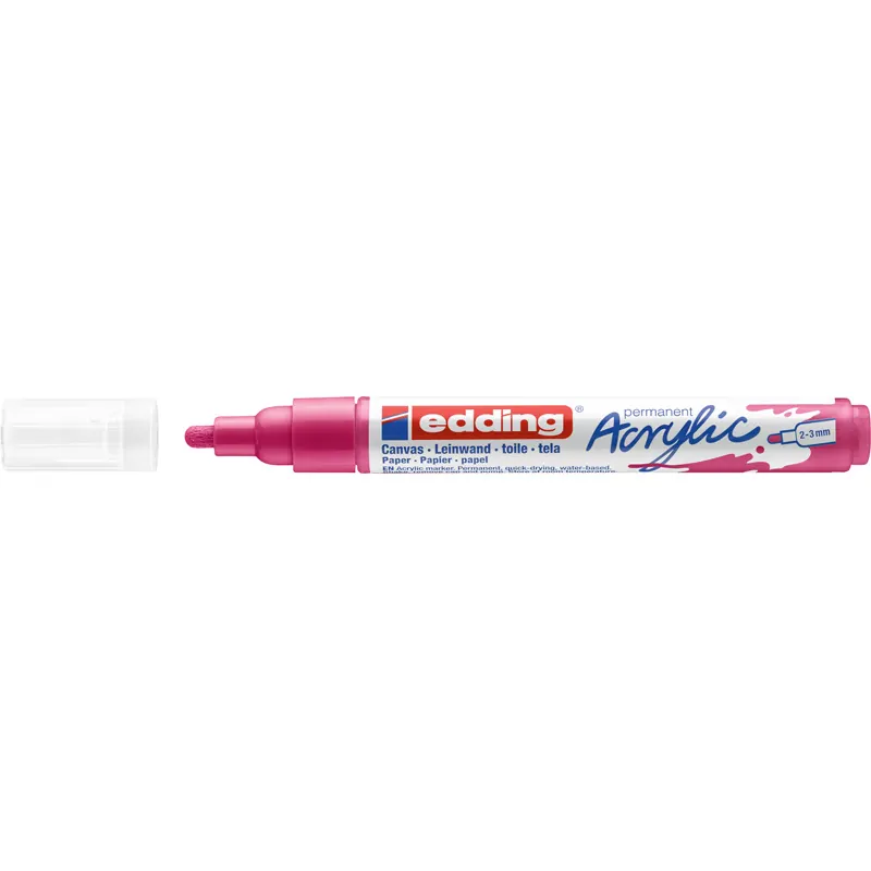 Acrylmarker edding 5100 - telemagenta 2-3 mm Rundspitze permanent