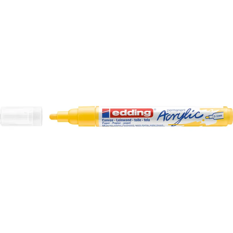 Acrylmarker edding 5100 - verkehrsgelb 2-3 mm Rundspitze permanent