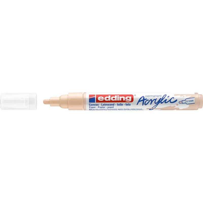 Acrylmarker edding 5100 - warmbeige 2-3 mm Rundspitze permanent