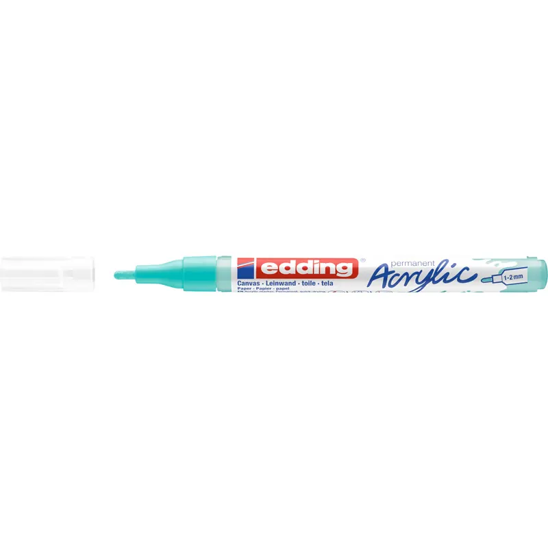 Acrylmarker edding 5300 - opulent türkis 1-2 mm Rundspitze permanent