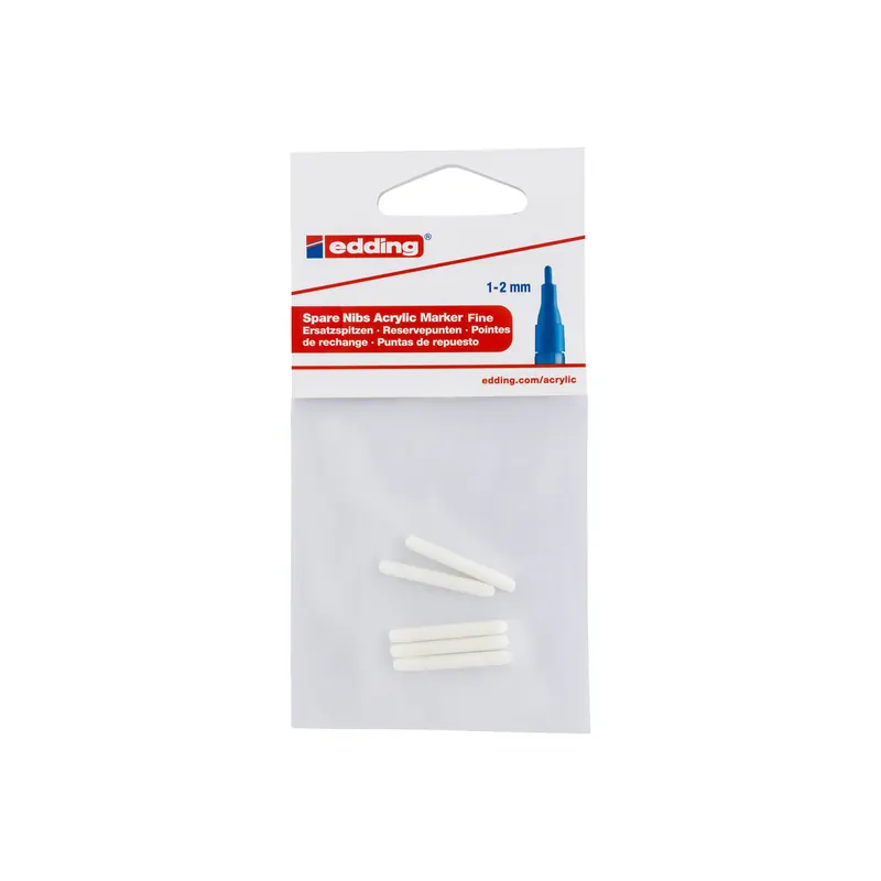 Acrylmarker Ersatzspitzen edding 5300N - 1-2 mm Rundspitze 5er-Set